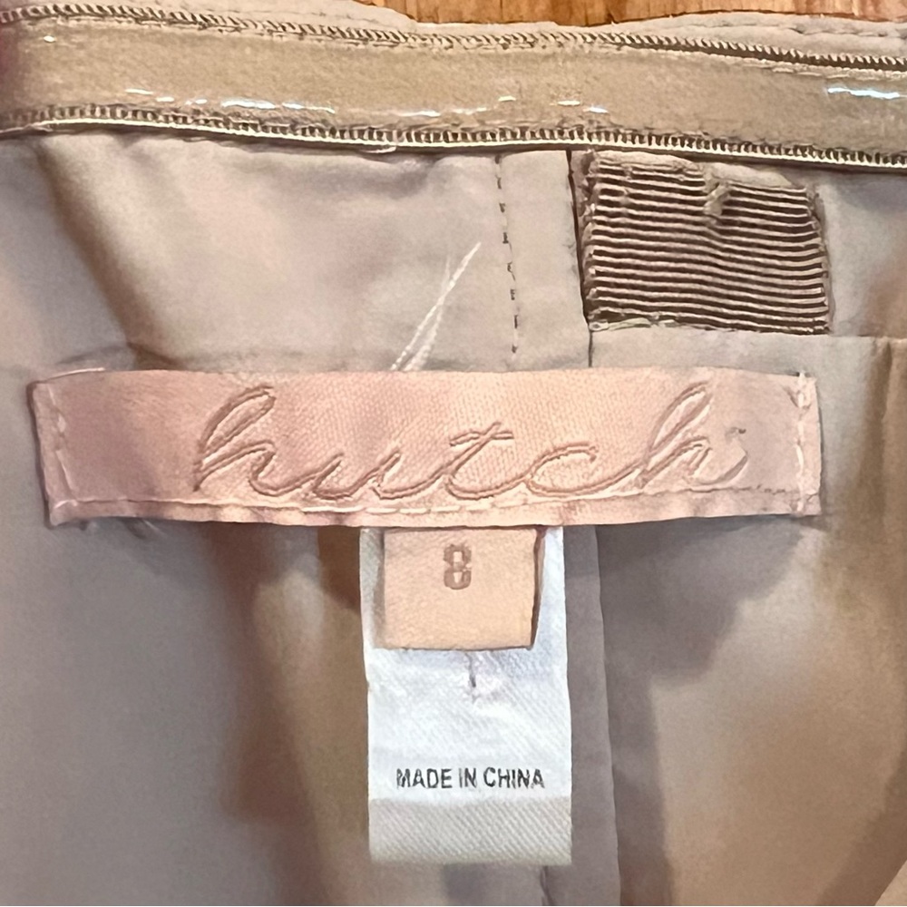 Anthropologie x Hutch Strapless Cropped Wide Leg Metallic Floral Jumpsuit Size 8 - Picture 7 of 8